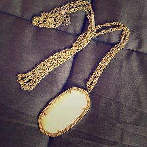 White Kendra Scott Pendant